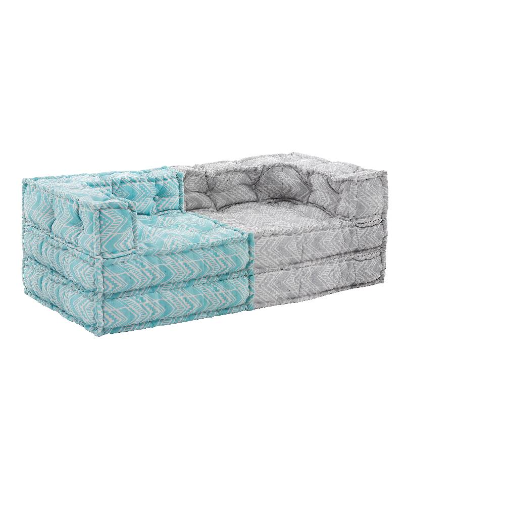 Oresteluchetta Divano 2 posti OUTDOOR IKAT MINT & GREY Composizione 57