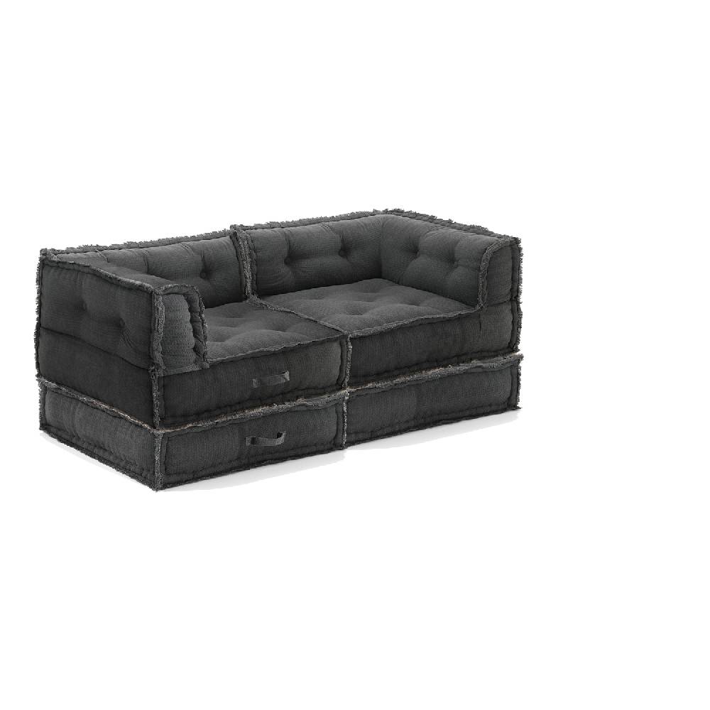 Oresteluchetta Divano 2 posti YANTRA WAFFLE GREY Composizione 48