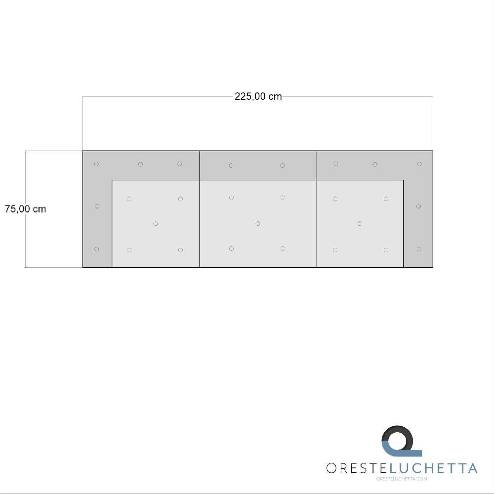 Oresteluchetta Divano 3 Posti OUTDOOR MULTICOLOR Composizione 59