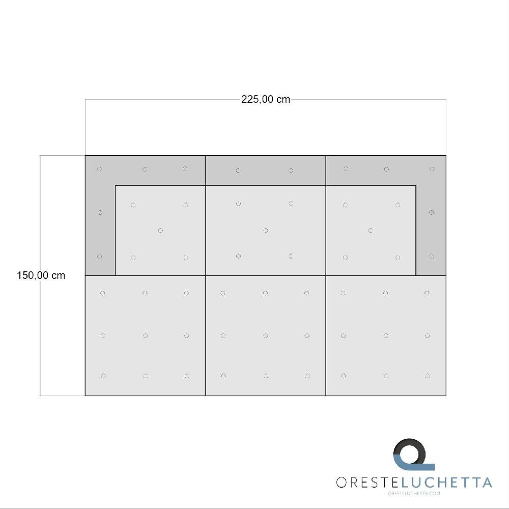 Oresteluchetta Divano 3 Posti OUTDOOR MULTICOLOR Composizione 59