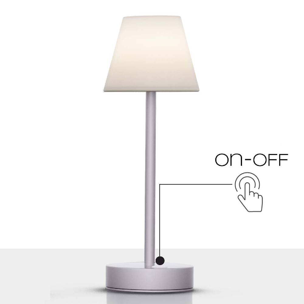 Oresteluchetta Lampada Da Tavolo ADELAIDE SLIM 30 GREY