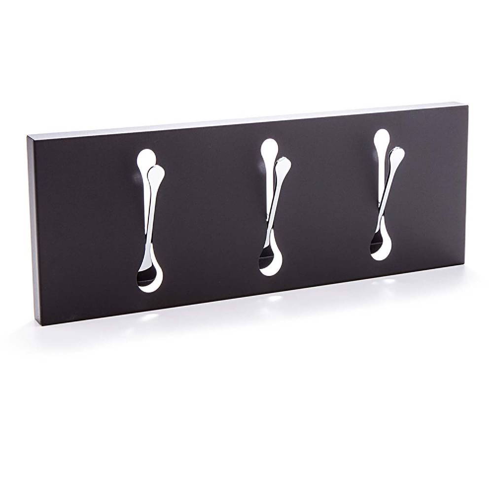 Oresteluchetta Appendiabiti Da Muro AUSTIN 3 BLACK