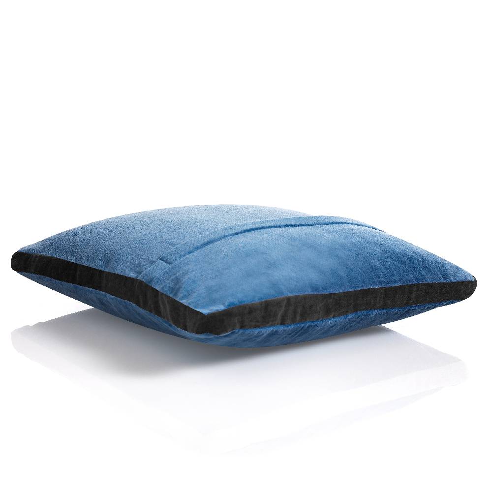 Oresteluchetta Cuscino VELVET BLUE & GREY