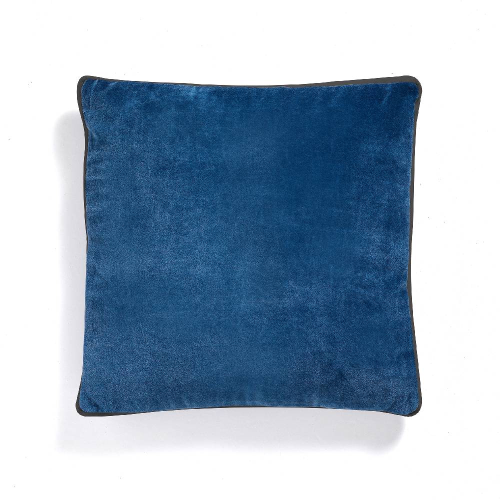 Oresteluchetta Cuscino VELVET BLUE & GREY