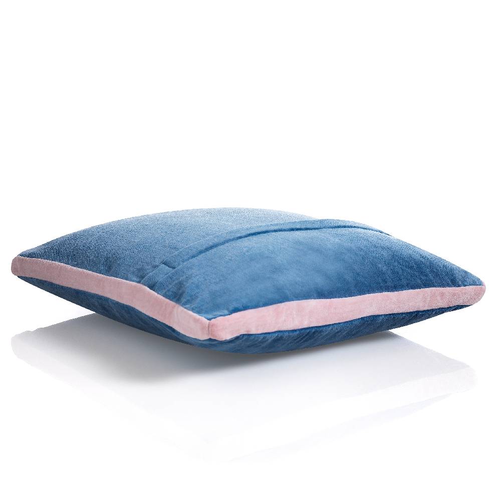 Oresteluchetta Cuscino VELVET BLUE & PINK