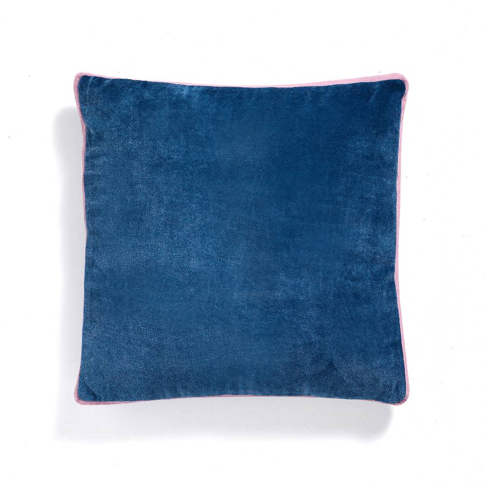 Oresteluchetta Cuscino VELVET BLUE & PINK