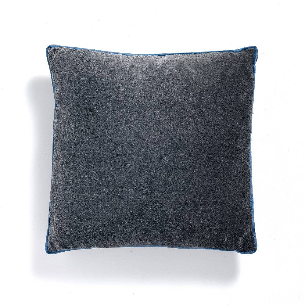 Oresteluchetta Cuscino VELVET GREY & BLUE