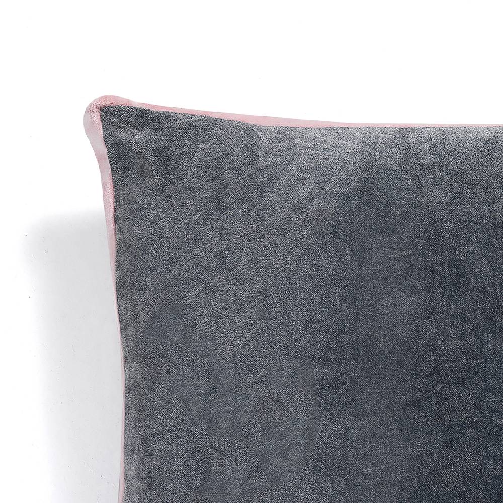 Oresteluchetta Cuscino VELVET GREY & PINK