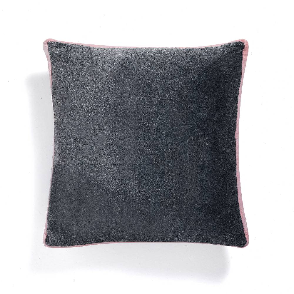 Oresteluchetta Cuscino VELVET GREY & PINK