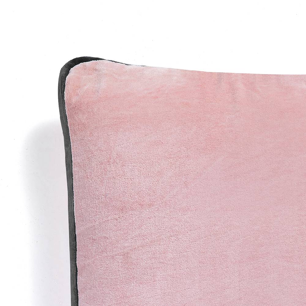 Oresteluchetta Cuscino VELVET PINK & GREY