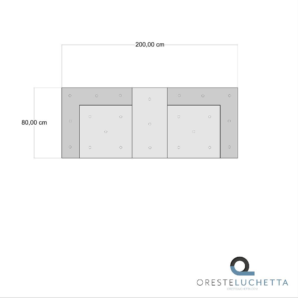 Oresteluchetta Divano 2 Posti MAXI YANTRA