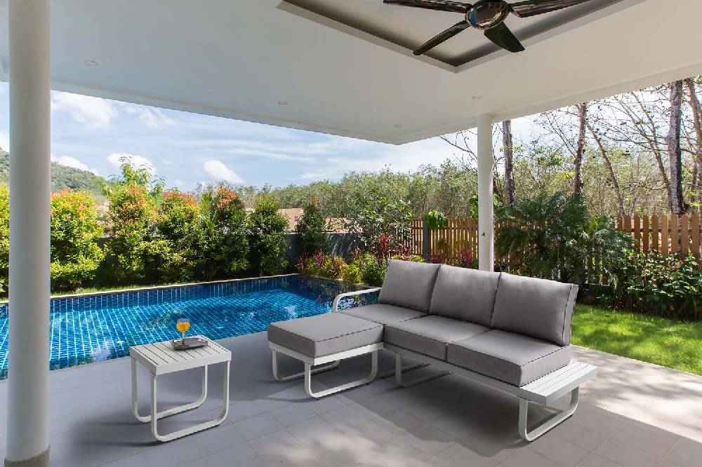 Oresteluchetta Divano Con Pouf Outdoor PALMA