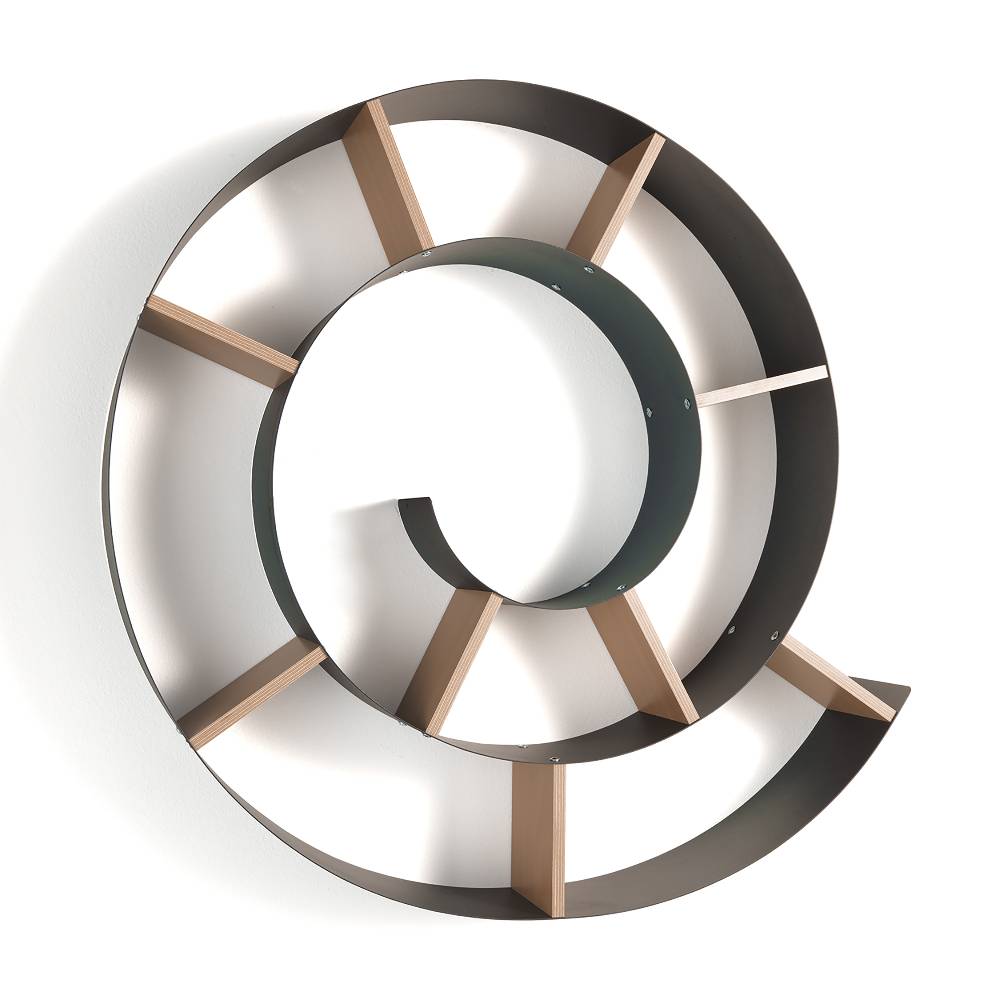 Oresteluchetta MENSOLA DA PARETE TWIST DARK GREY