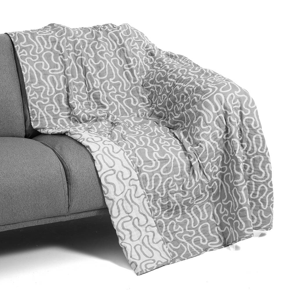 Oresteluchetta Plaid cotone DOUBLE NEIGE