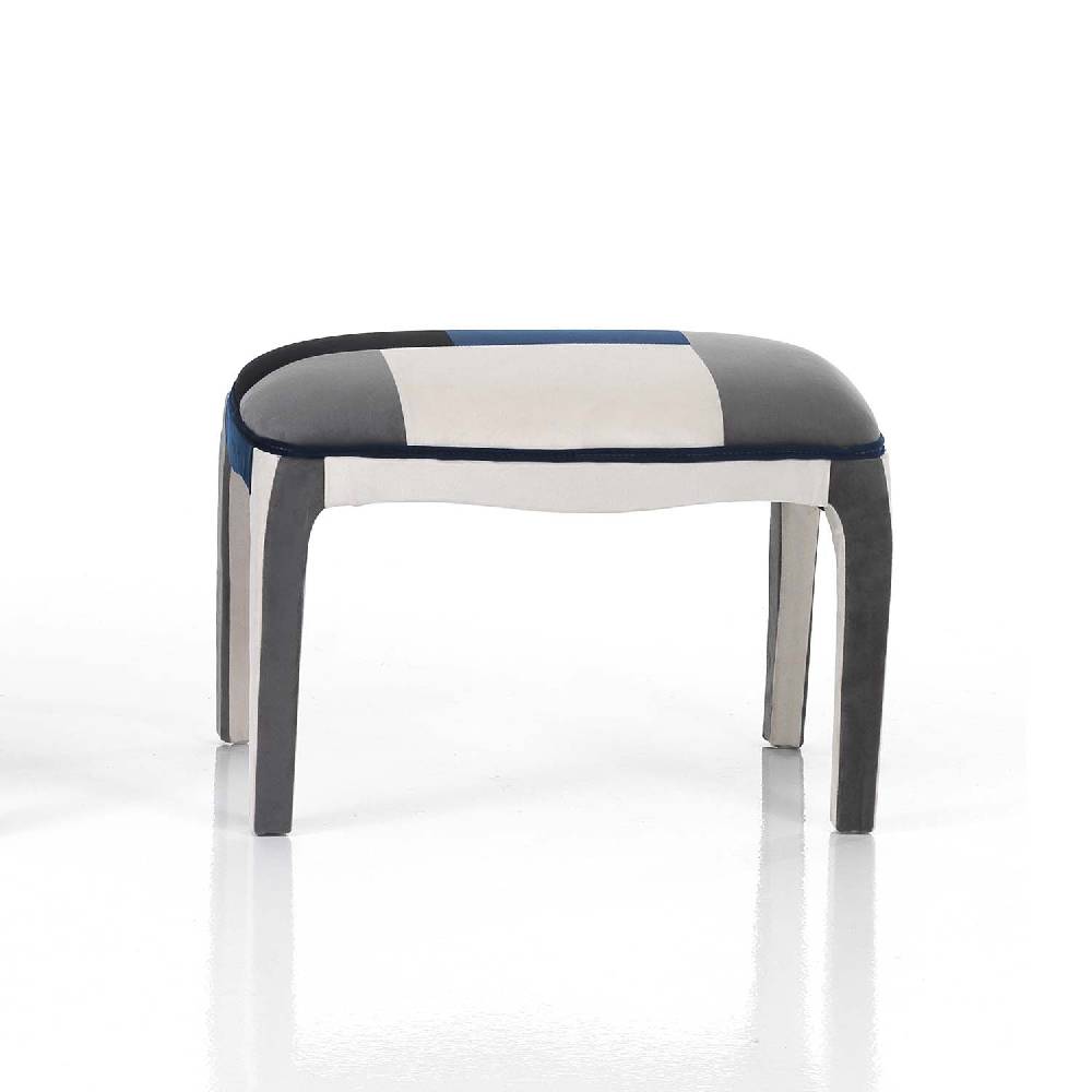 Oresteluchetta Poltrona + Pouf LIAM BLUE