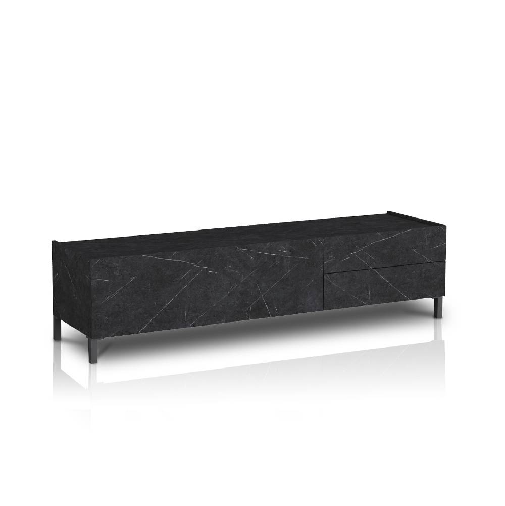 Oresteluchetta PORTA TV BURHAM BLACK MARBLE