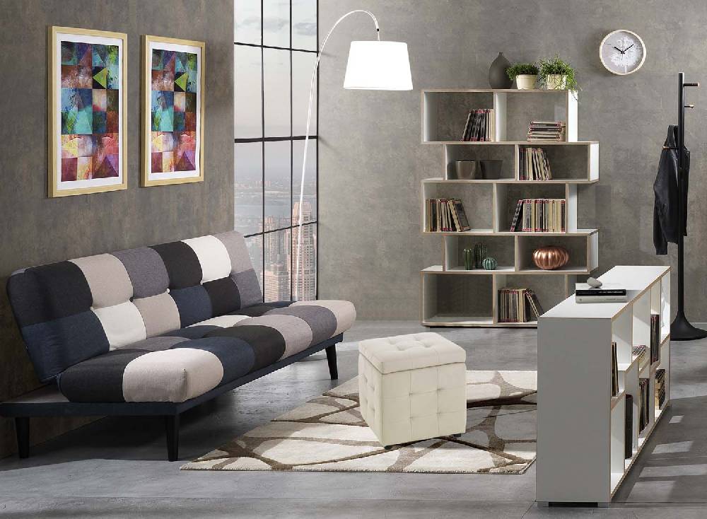 Oresteluchetta Pouf Contenitore KILLEEN BEIGE