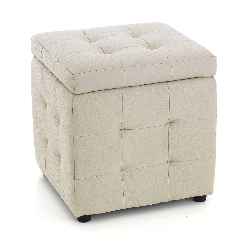 Oresteluchetta Pouf contenitore KILLEEN BEIGE