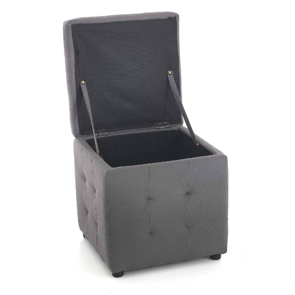Oresteluchetta Pouf Contenitore KILLEEN DARK GREY