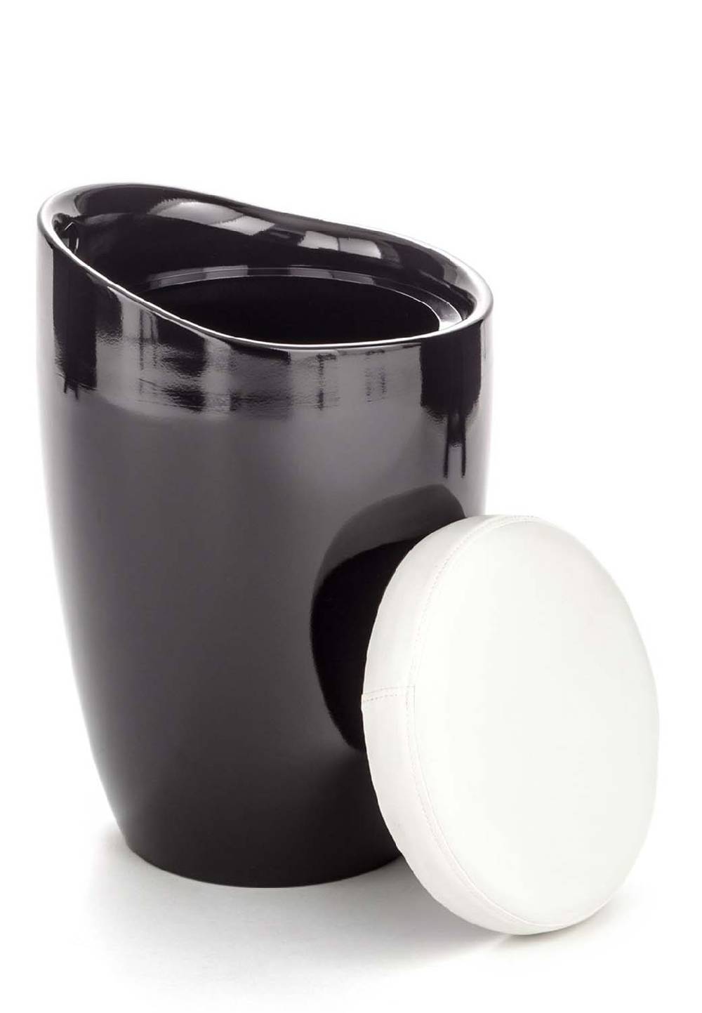 Oresteluchetta Pouf/contenitore MONO BLACK