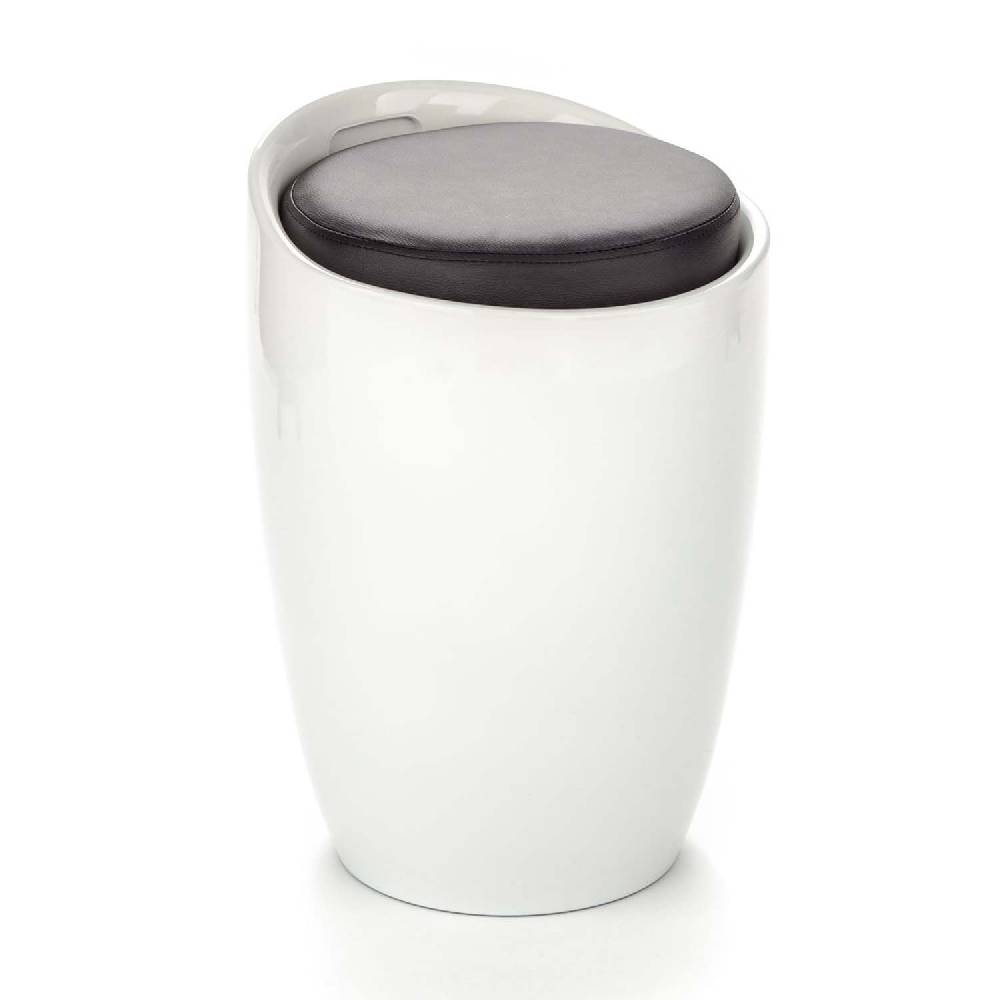 Oresteluchetta pouf/contenitore MONO WHITE