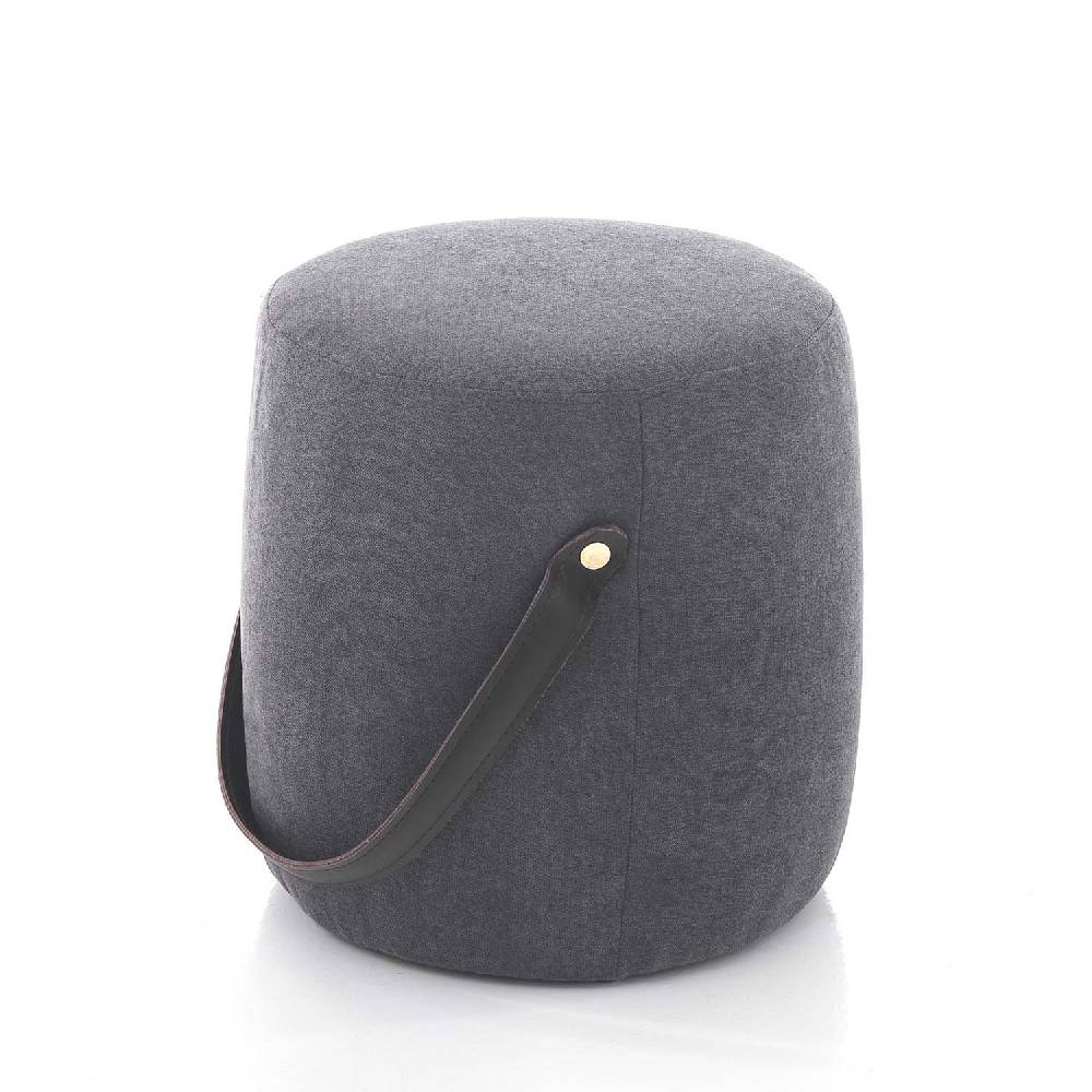 Oresteluchetta Pouf imbottito RAGE DARK GREY