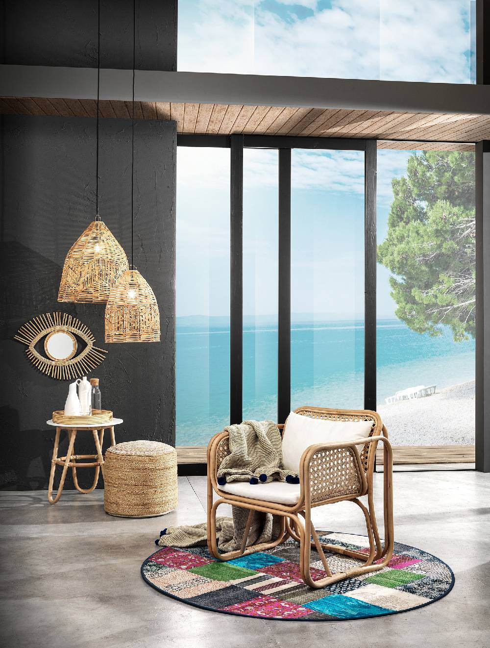 Oresteluchetta Pouf Juta LACE