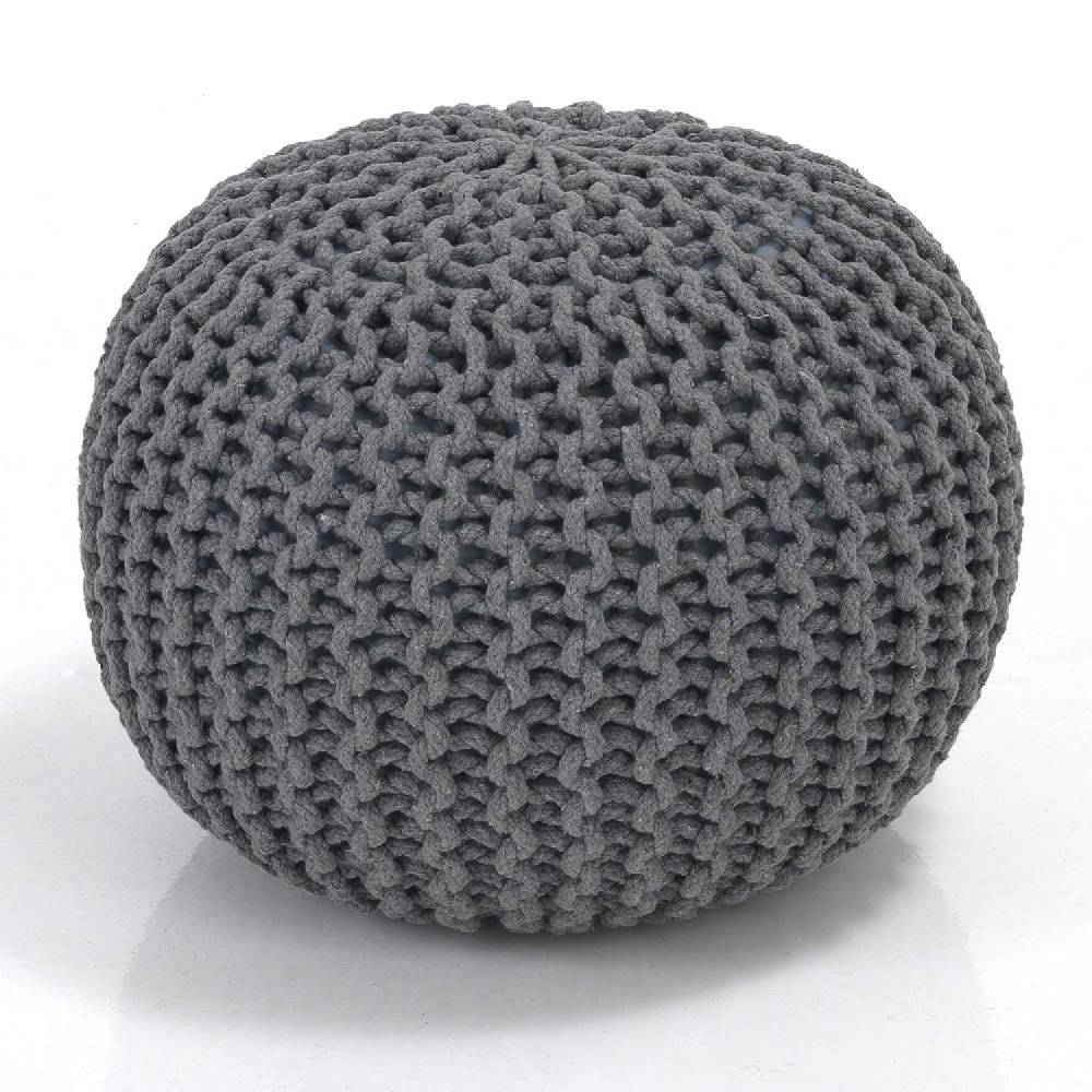 Oresteluchetta pouf LINS LIGHT GREY
