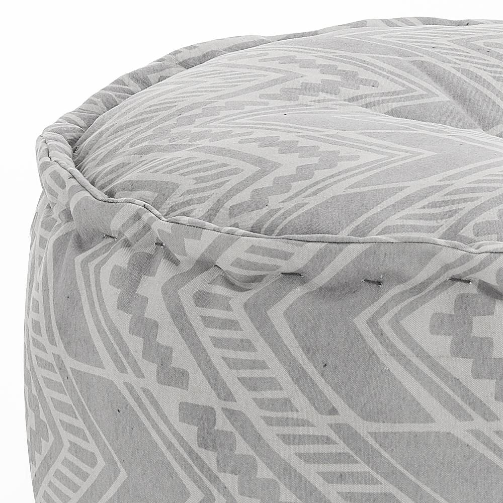Oresteluchetta Pouf OUTDOOR YANTRA IKAT GREY