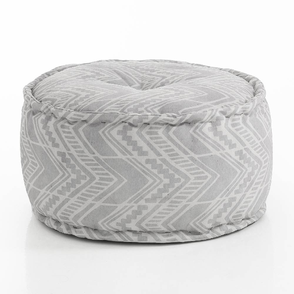 Oresteluchetta Pouf OUTDOOR YANTRA IKAT GREY