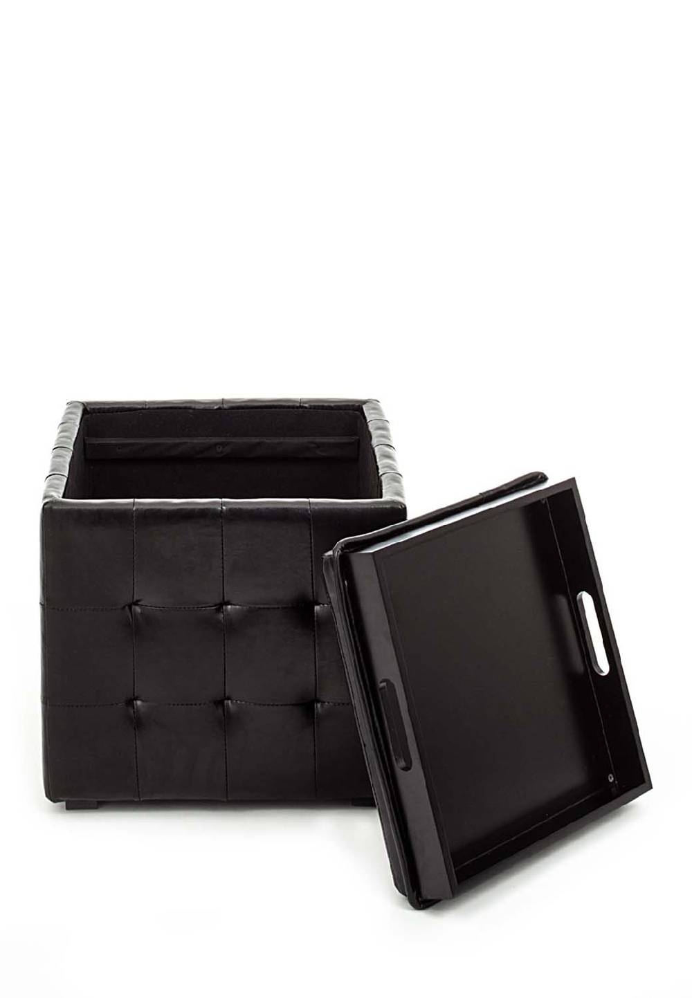 Oresteluchetta Pouf Poggiapiedi LOWELL BLACK