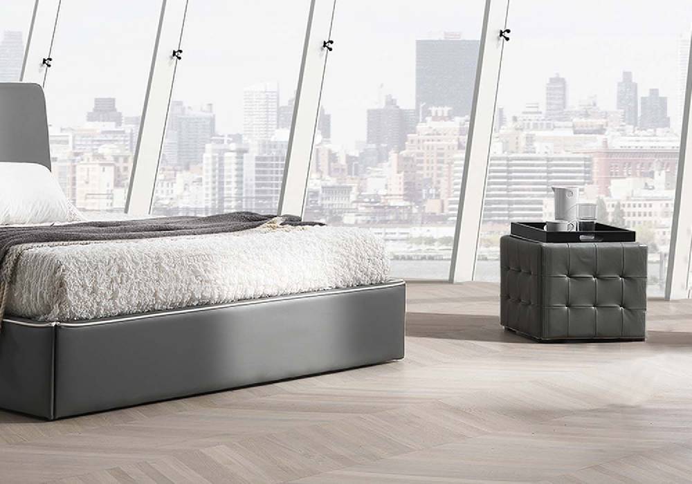 Oresteluchetta Pouf Poggiapiedi LOWELL BLACK