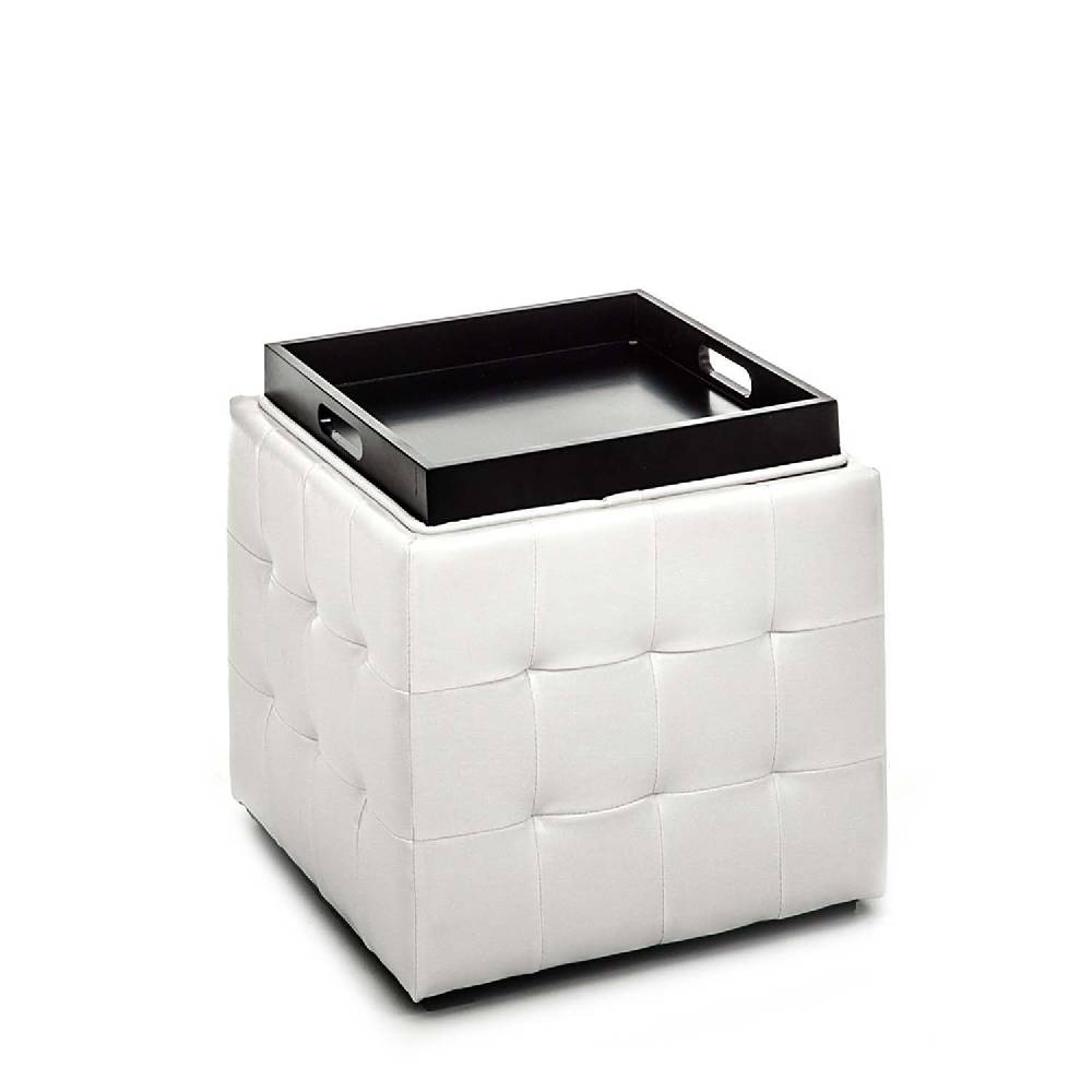 Oresteluchetta Pouf Poggiapiedi LOWELL WHITE