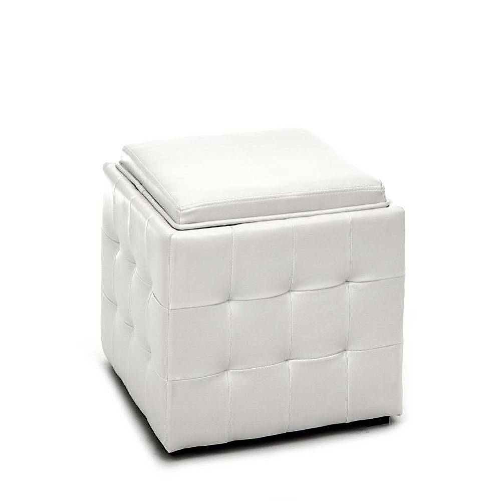 Oresteluchetta pouf poggiapiedi LOWELL WHITE