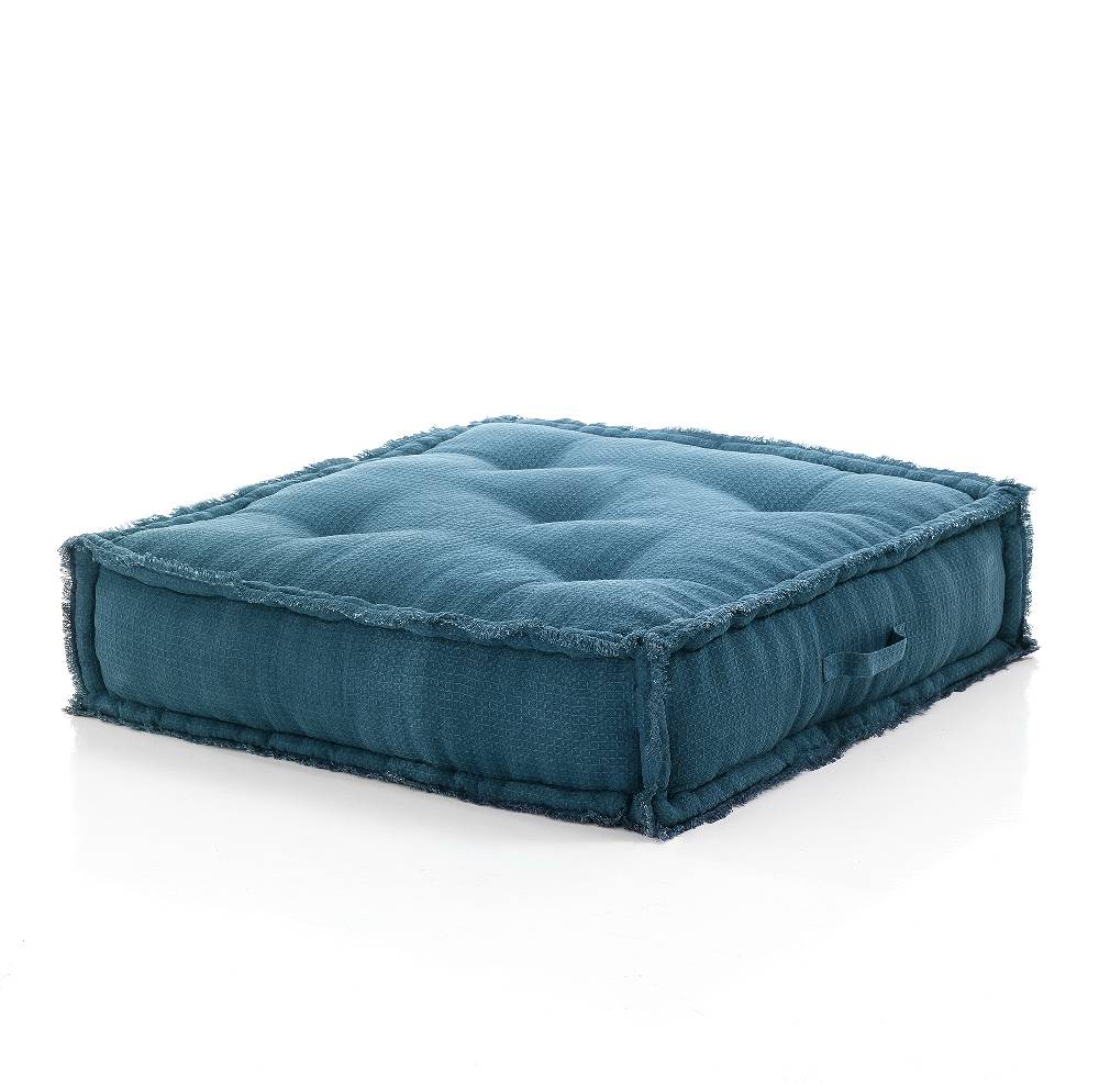 Oresteluchetta Pouf quadrato BLUE