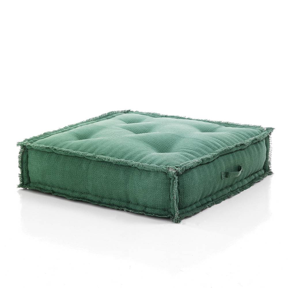 Oresteluchetta Pouf quadrato GREEN