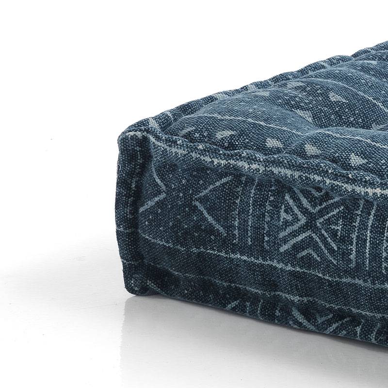 Oresteluchetta Pouf Quadrato YANTRA BLUE