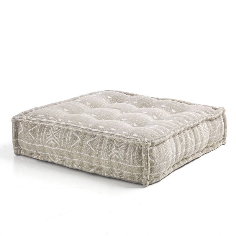 Oresteluchetta Pouf quadrato YANTRA BROWN