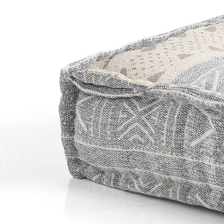 Oresteluchetta Pouf Quadrato YANTRA GREY/BEIGE