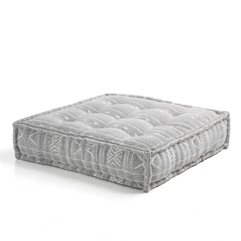Oresteluchetta Pouf quadrato YANTRA GREY
