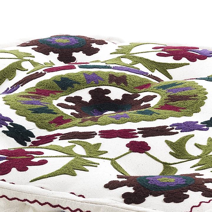 Oresteluchetta Pouf Quadrato YANTRA WHITE