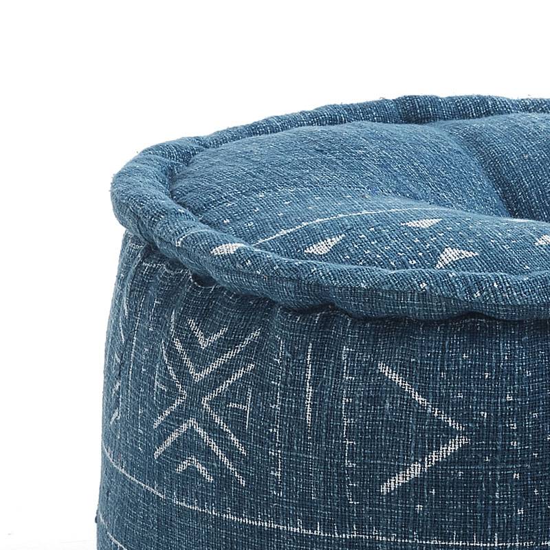 Oresteluchetta Pouf Rotondo YANTRA BLUE