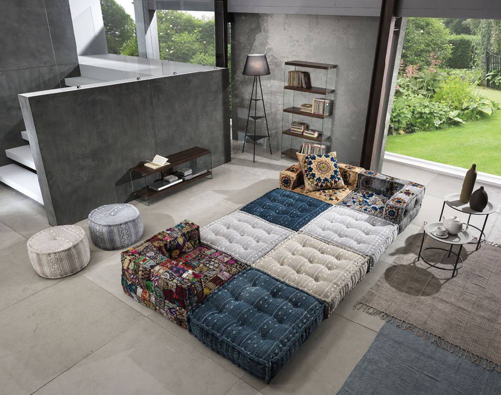 Oresteluchetta Pouf Rotondo YANTRA GREY