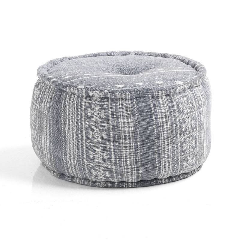 Oresteluchetta Pouf rotondo YANTRA GREY