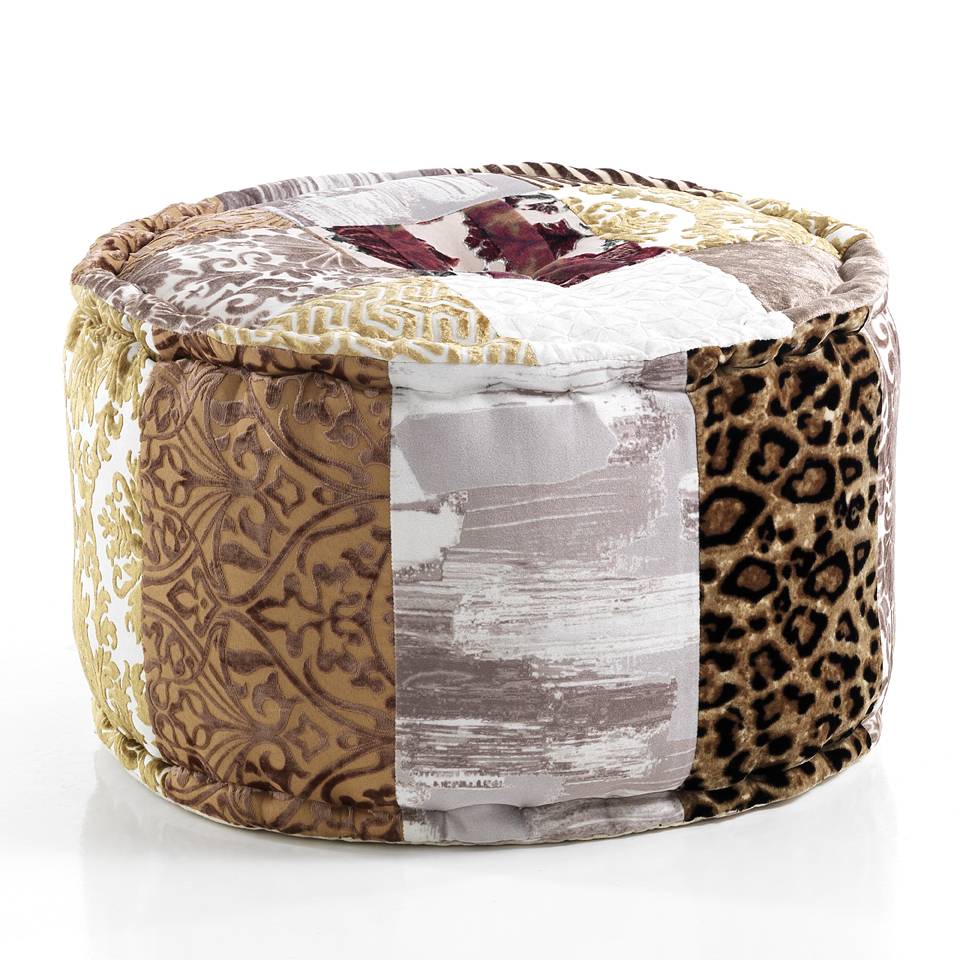 Oresteluchetta Pouf rotondo YANTRA VELVET