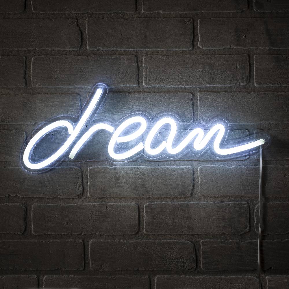 Oresteluchetta SCRITTA LUMINOSA DA PARETE DREAM