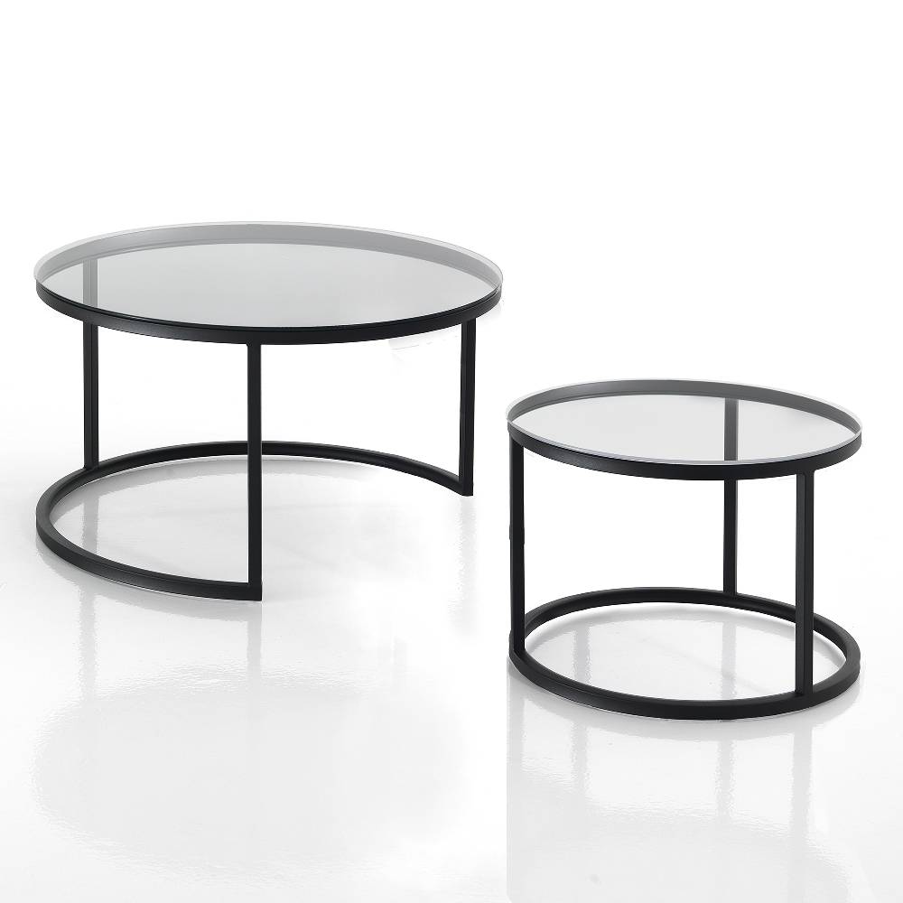 Oresteluchetta Set 2 Tavolini LOGAN EVO CLEAR