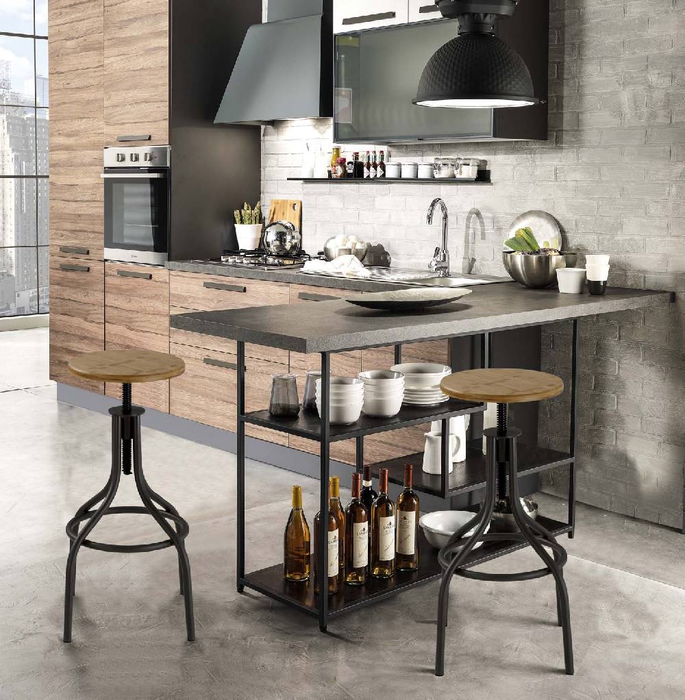 Oresteluchetta Sgabello Regolabile A Vite MILLER