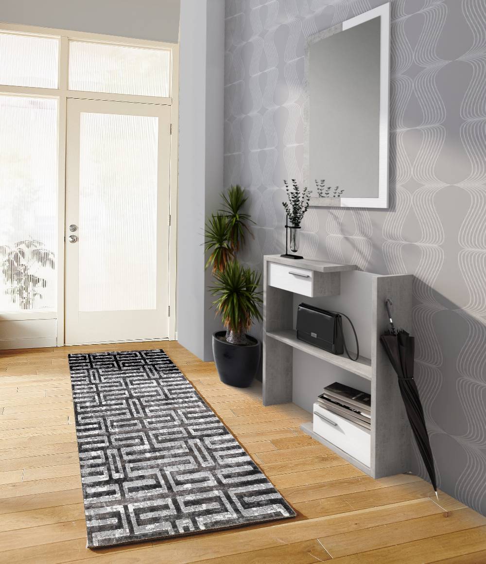 Oresteluchetta TAPPETO CORSIA SERIE HISA GREY 02