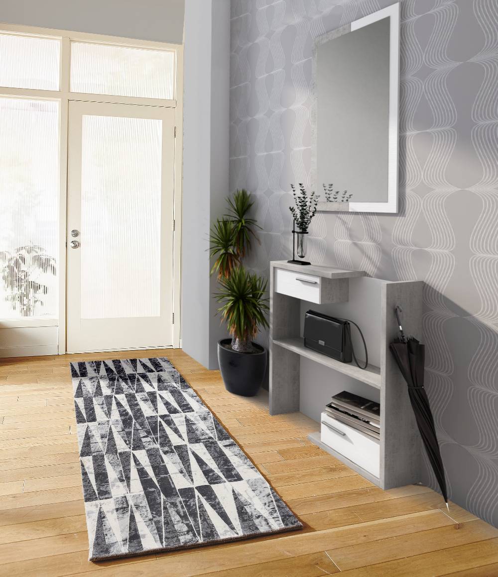 Oresteluchetta TAPPETO CORSIA SERIE HISA GREY 10